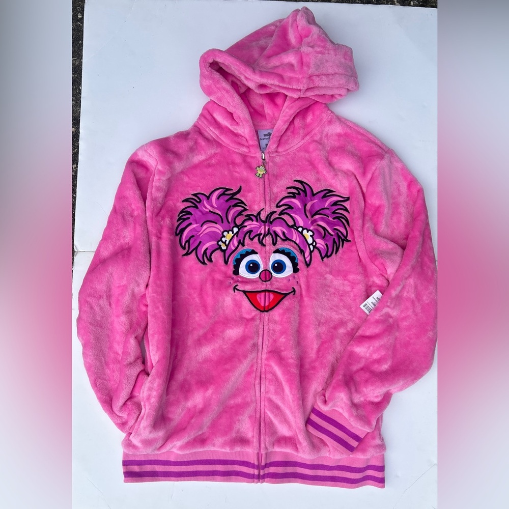 Abby Cadabby Face Sesame Fuzzy Hoodie